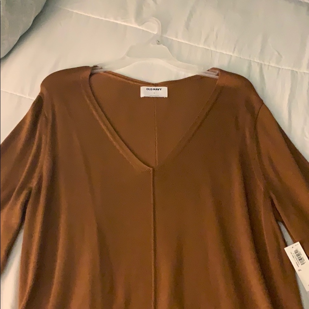 V-Neck Tunic Sweater for Women